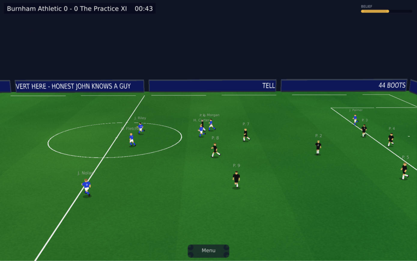 A live 44 Boots match under the lights